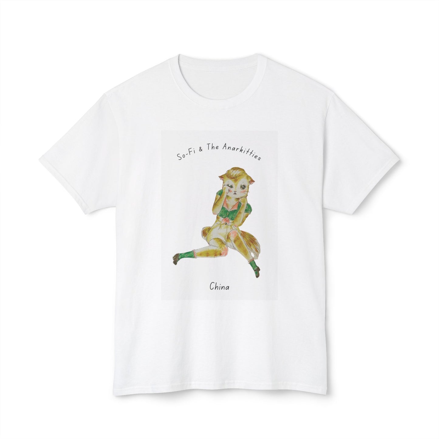 China of So-Fi & The Anarkitties - Cozy Cotton Tee for Everyday and Beyond