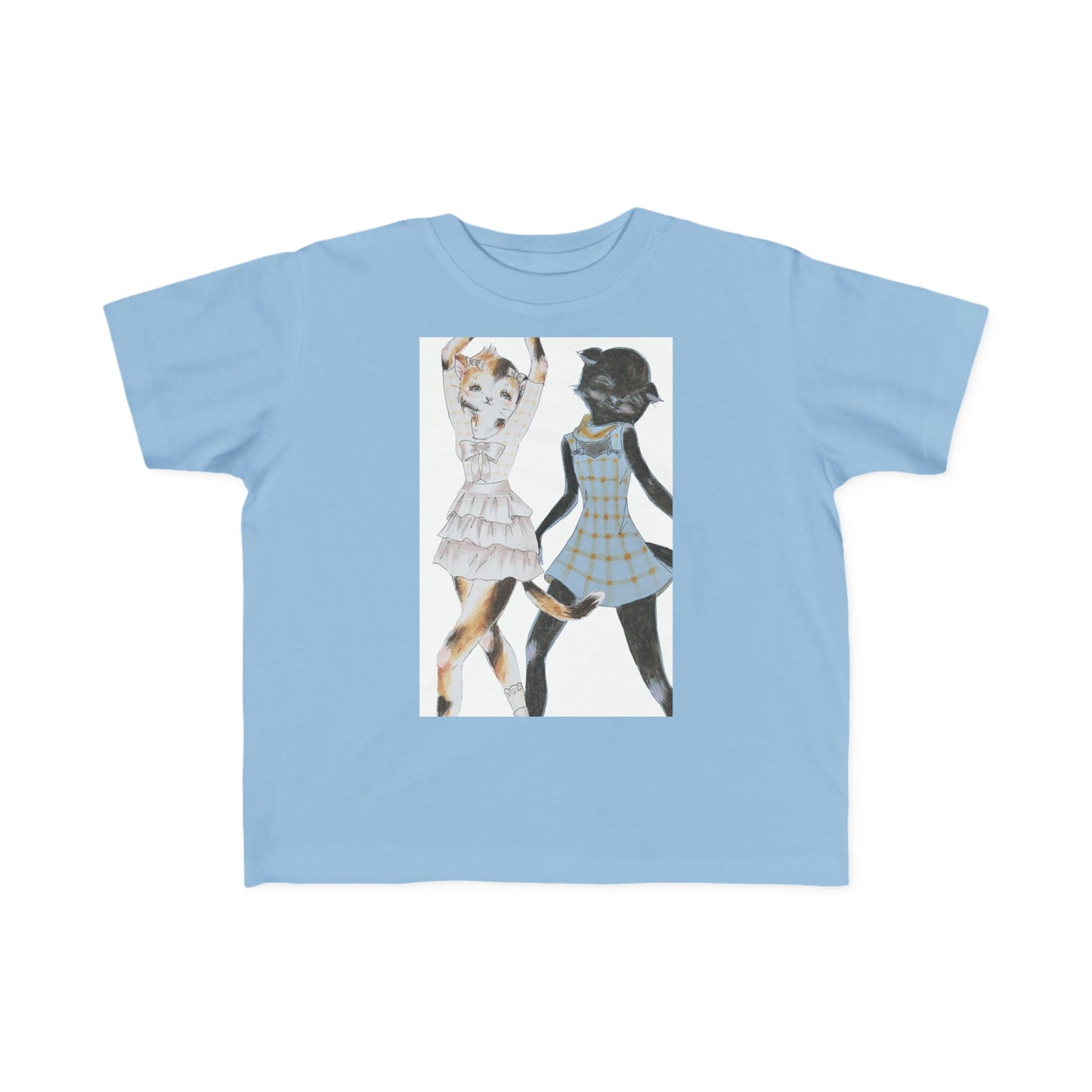 LouLou & Cyd - Dancing Kitties - Toddler's Jersey Tee for Running, Playing & Dancing with Style