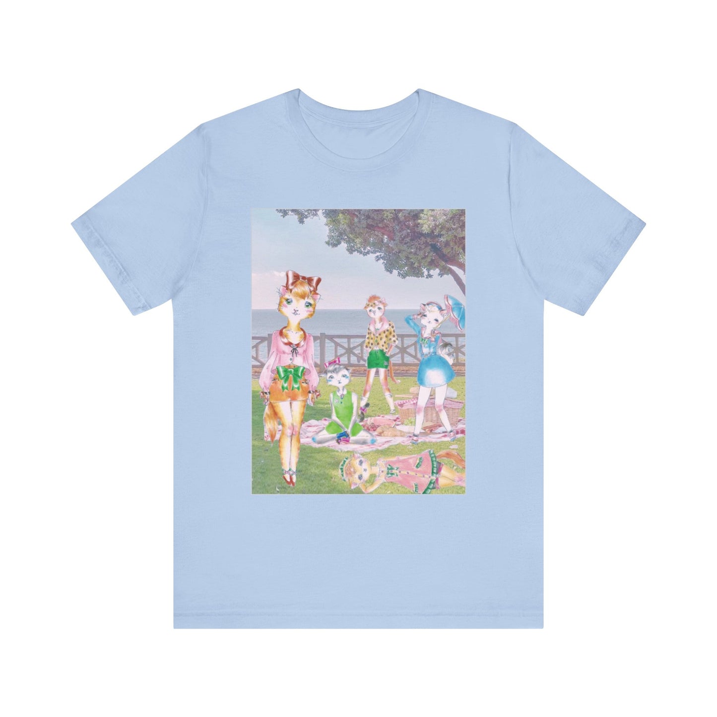 Sunday In The Park With The Anarkitties - Cozy, Slinky Light-Weight Ring-Spun Jersey Tee