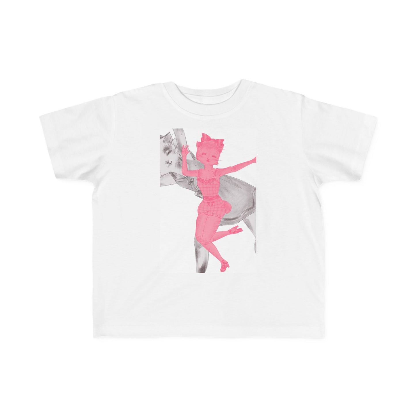 Heather & Ginger - Dancing Kitties - Toddler's Jersey Tee for Running, Playing & Dancing with Style