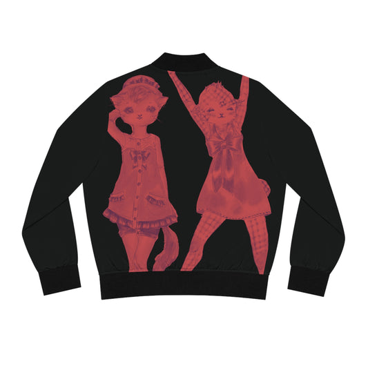 Vermillion Shimmy Kitties - Anti-Bomber Jacket for the Revolution